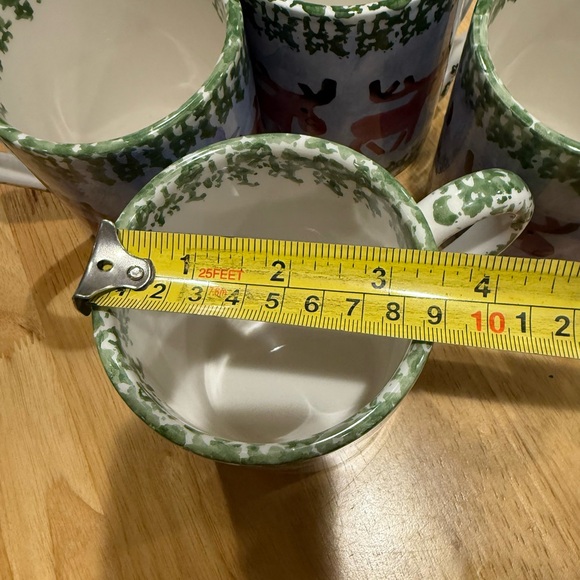 4 ( Four) Zrike Italy Cabin Fever Moose collection Mugs rare and discontinued! - Picture 13 of 16